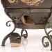 Тандыр «Шар» с откидной крышкой, цвет: Чёрный с 2-мя столиками Комплект Базовый