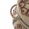 Тандыр «Перс Толпар» с откидной крышкой на колёсах цвет: Слоновая кость Комплект "Эконом"   