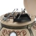 Тандыр «Перс Толпар» с откидной крышкой на колёсах цвет: Слоновая кость Комплект Эстет