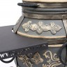 Тандыр «Фирменный» с откидной крышкой со столиком, цвет: Графит Комплект "Эстет"  