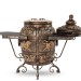 Тандыр «Перс Толпар» со съёмной крышкой, цвет: Черный Патина, со столиком, Комплект Эстет